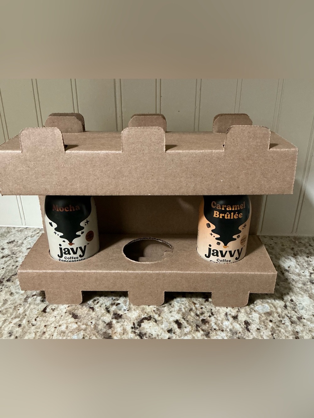 Javy Coffee Concentrate 2 Pack Caramel Brulee Mocha 6oz Bottles W/Display Holder - Picture 6 of 6